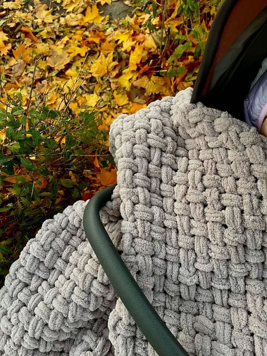 Плетено одеяло Ализе Пуфи