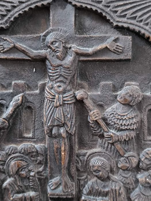 Продавам икона Разпятие Христово Рилски манастир старинна