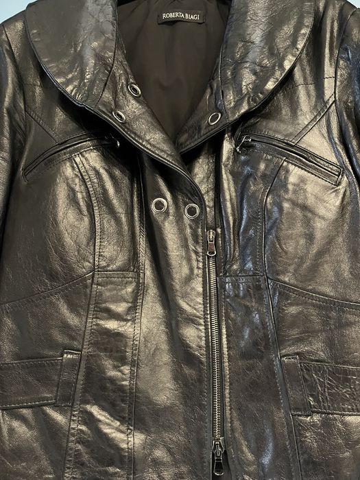 Geaca piele dama Roberta Biagi