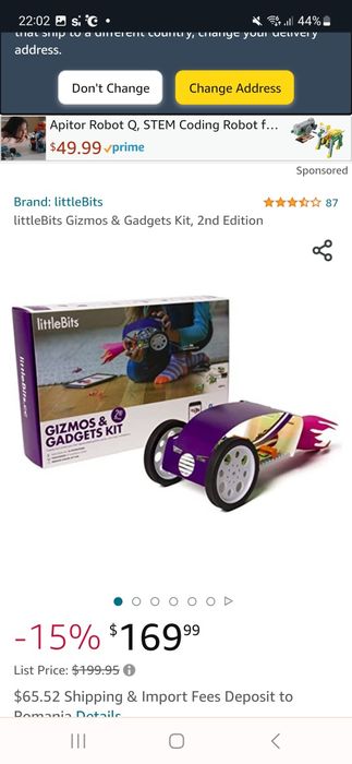 Jucarie smart Kit littleBits - Gizmos & Gadgets, versiunea 2 | Nou