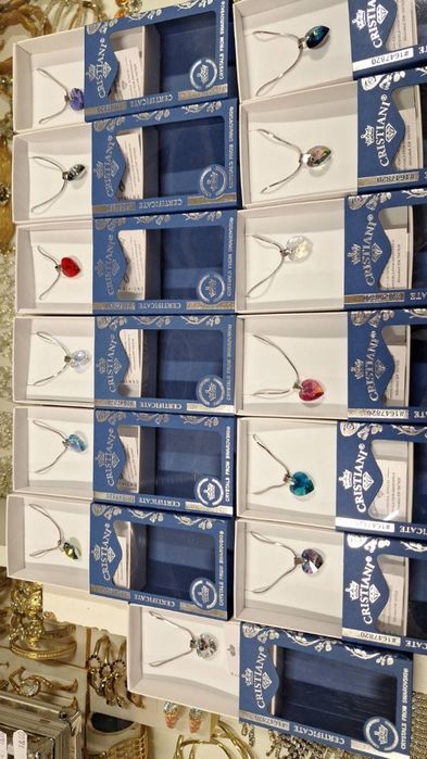 Колие с кристал Сърце