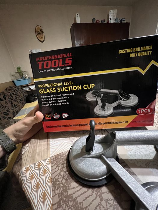 Професионално  ниво стъклена  вендуза