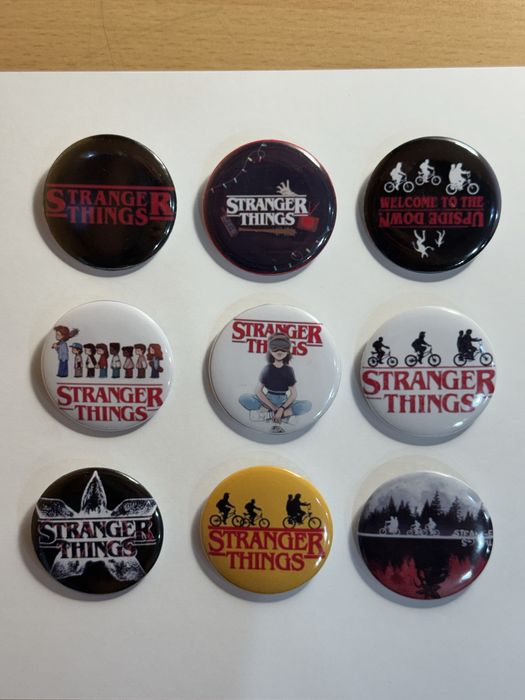 Значки в стиле ОСД, stranger things