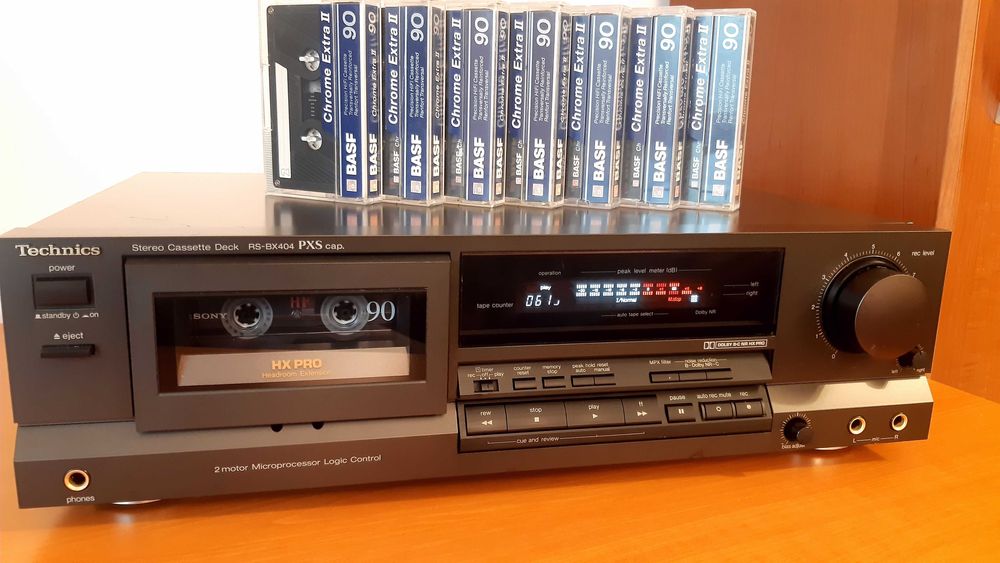 Deck TECHNICS RS BX404 PXS + casete audio BASF BONUS