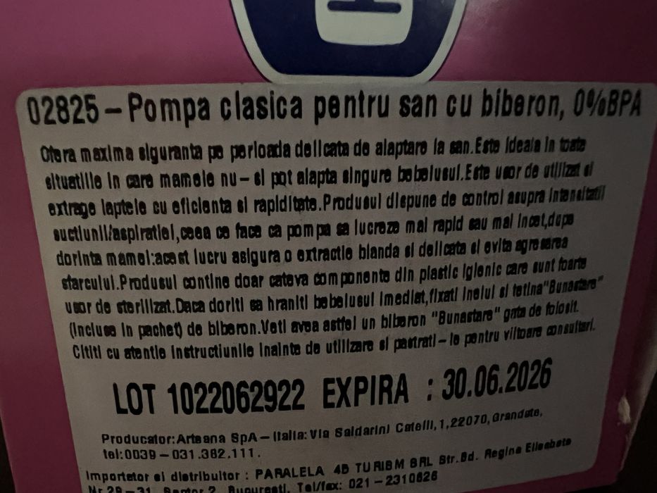 Pompa de san chicco noua