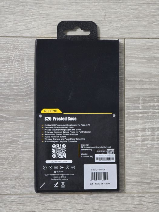 Carcasă magnetică Aulumu IMD pentru Samsung S25 Ultra – gri translucid