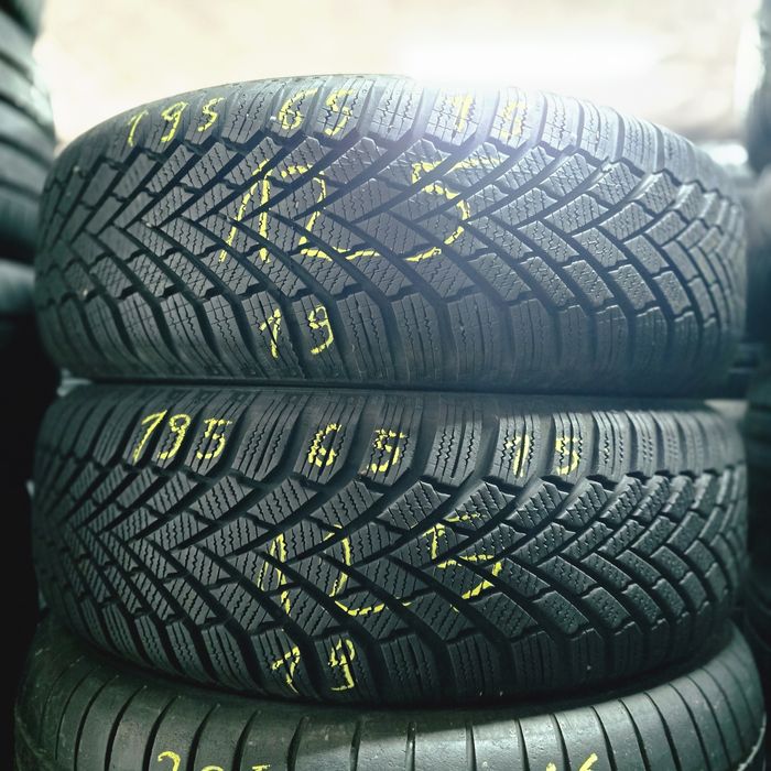 2x 195/65/15 M+S CONTINENTAL 2019 Stare excelentă