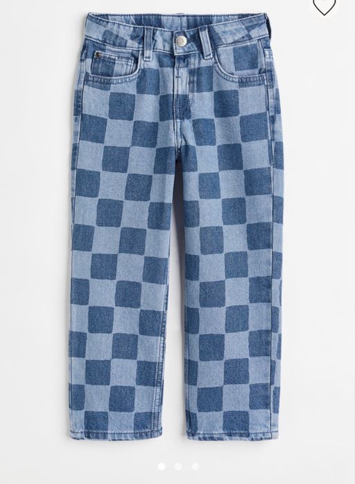 Blugi loose H&M, 104 cm, 3-4 ani