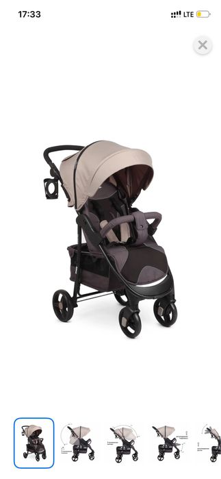 Коляска прогулочная Babyton Comfort Plus Beige