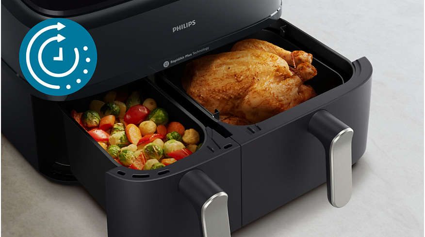 Philips NA555  9 л Аэрогриль с двумя корзинами