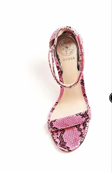 Дамски сандали GUESS Kahlua Pink Snake Print Sandals
