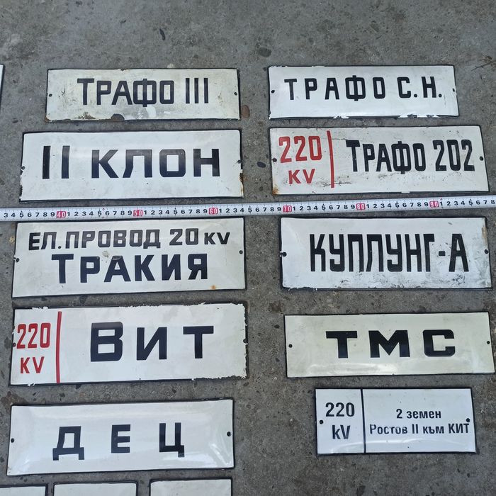 Емайлирани табели