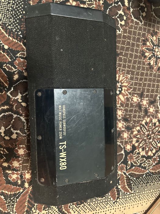 Бас каса Pioneer + усилвател JBL