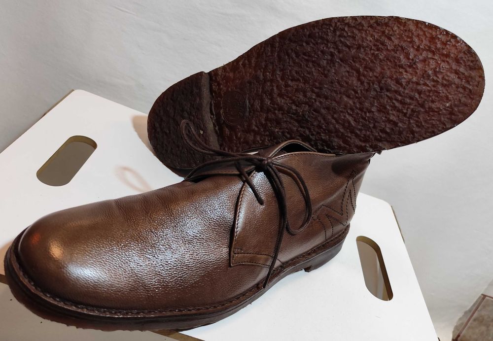 Ghete derby 45.5 46 chukka de lux Bruno Magli piele naturala moale