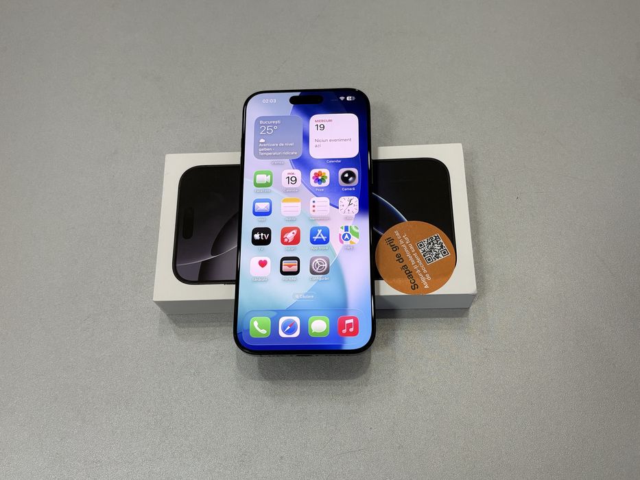 Iphone 16 Pro Max, 256GB, Black Titanium, la cutie