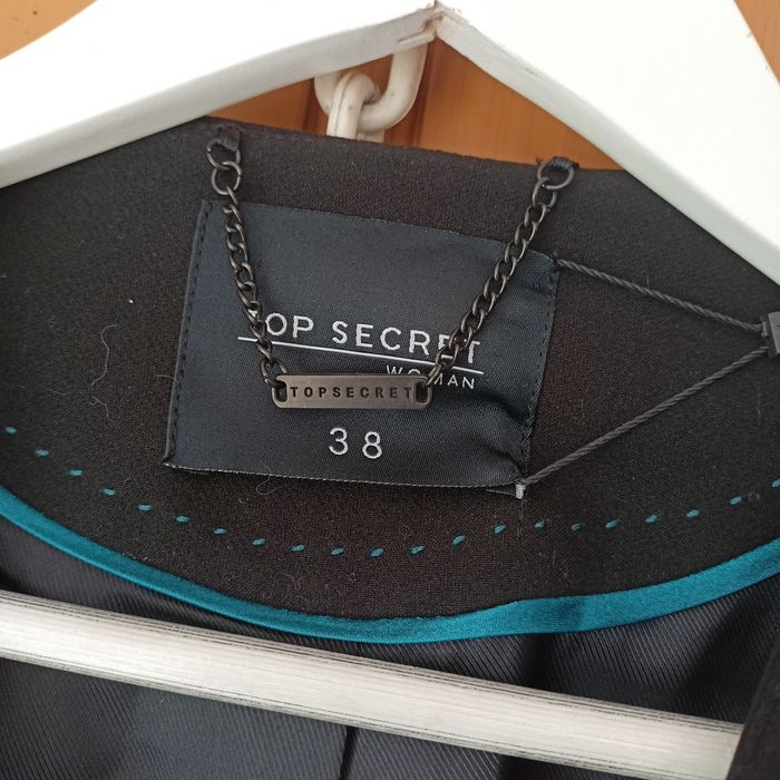 Sacou negru Top Secret – Croială Elegantă  amestecvâscoză bumbac Mări