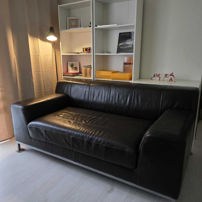 Canapea de piele naturala, Ikea 190x95cm