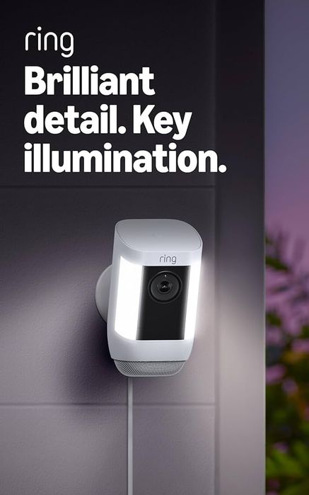 Ring Spotlight Cam Pro, cu fir,