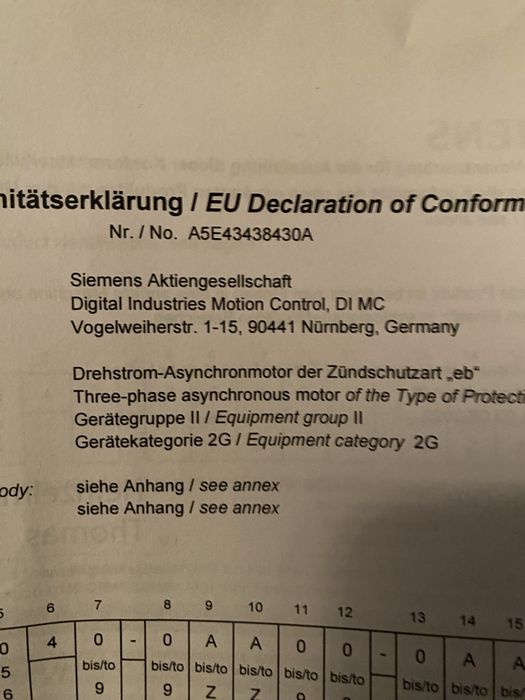 Motor electric Siemens “made in Germany”
