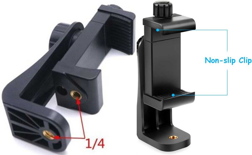 Clema de prindere telefon 58mm-105mm cu fixare pe trepied. Noi!