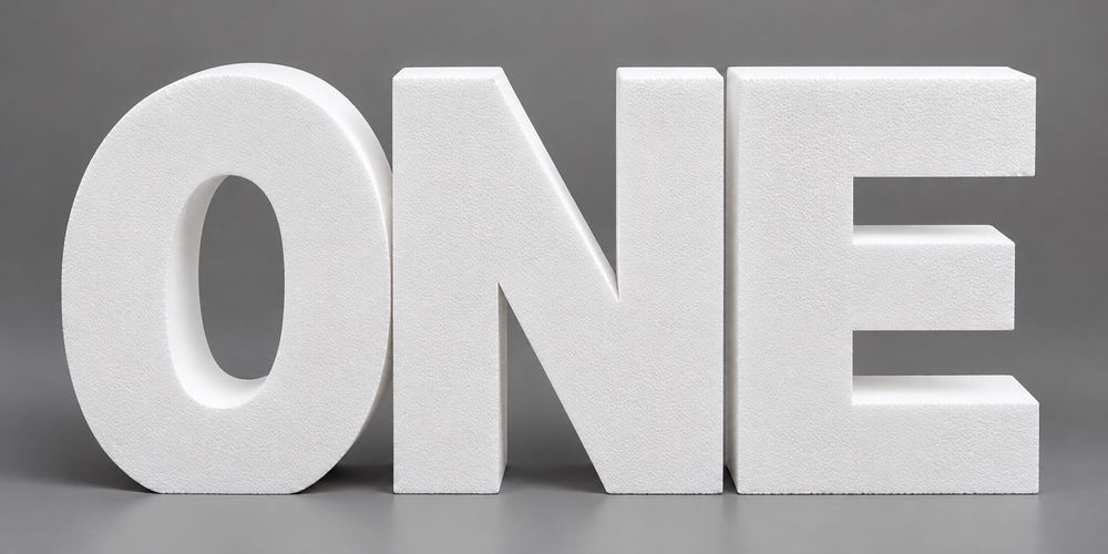 Декорация стиропор букви ONE бебе дете