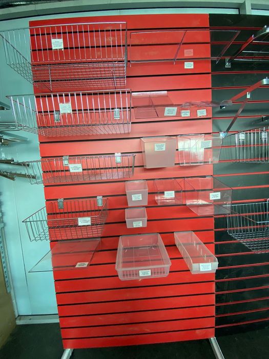 Стеллаж эконом панель кассовые боксы