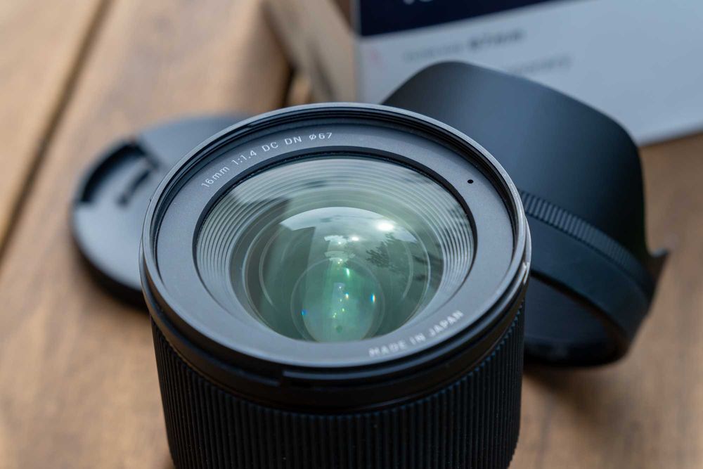 Sigma 16mm f/1.4 DC DN Montura Sony E – IMPECABIL, claritate excelentă, ideal video & low light