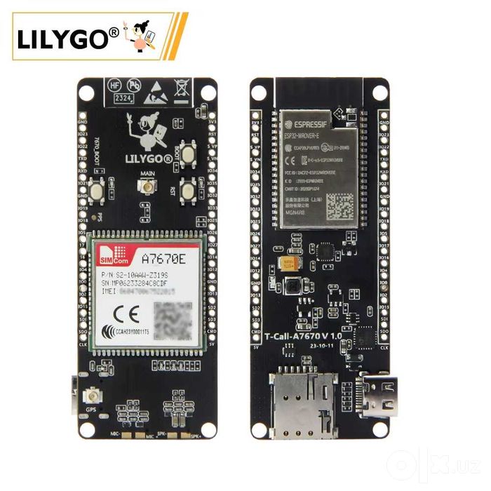 LILYGO T-Call A7670E ESP32 4G LTE Cat-1 IoT modul