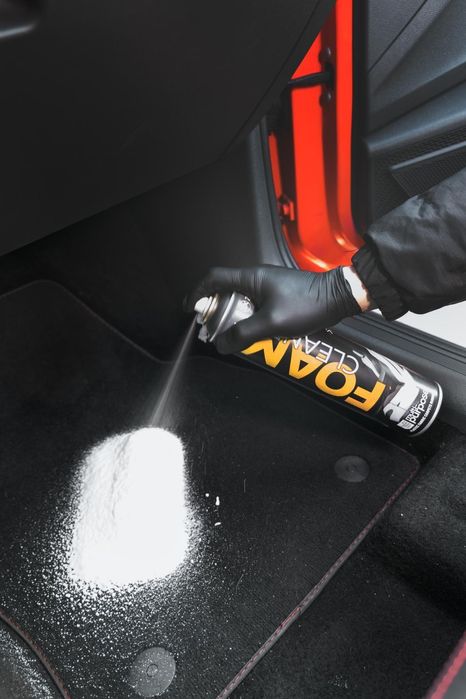 пяна за почистване - интериорна с четка zollex 650мл. zc-233, ...