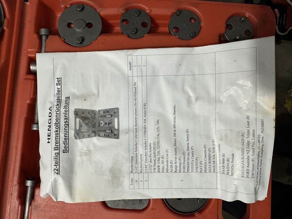 Комплект за смяна на наклатки на коли