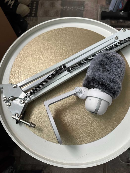 Microfon HyperX SoloCast White USB + brat + pop filter