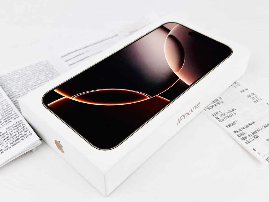 НОВ! Apple iPhone 16 Pro Max 256GB Desert 2г. Гаранция!