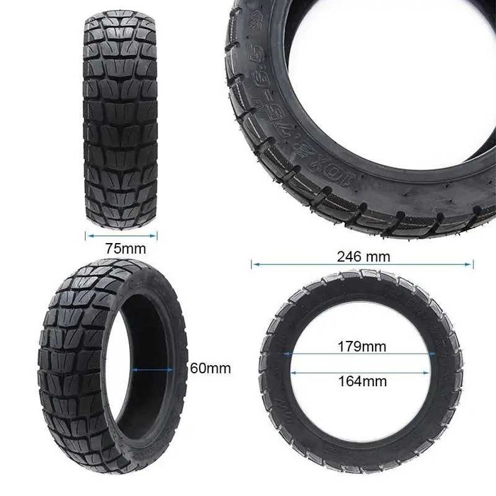 Cauciuc 10×2.75-6.5 tubeless offroard pentru Kukirin G2, G2 2025, G2 Master 2025, G3