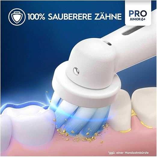 Електрическа четка за зъби Oral-B Pro Junior 6+ , зелена