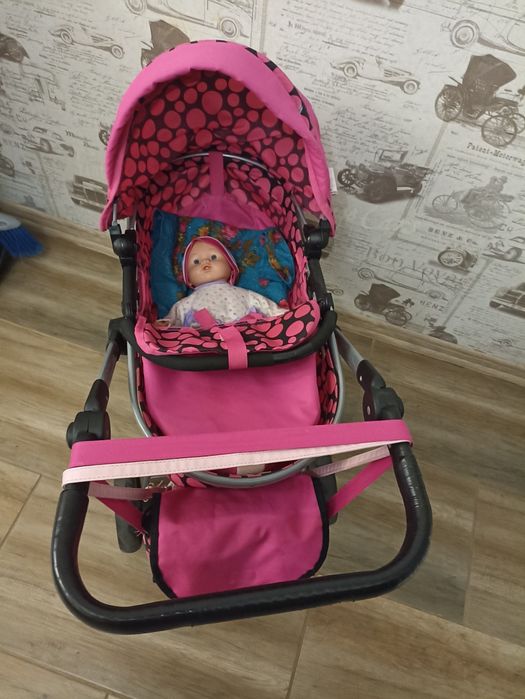Количка за кукли с бебе и аксесоари