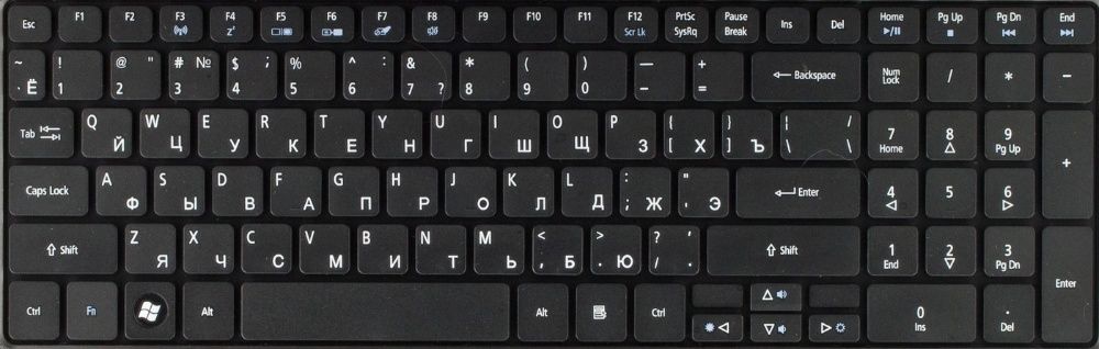 Где находится кнопка хоум на ноутбуке КЛАВИАТУРА для ноутбуков Lenovo Acer HP Asus Toshiba Dell и др. НОВЫЕ: 5 000 тг.