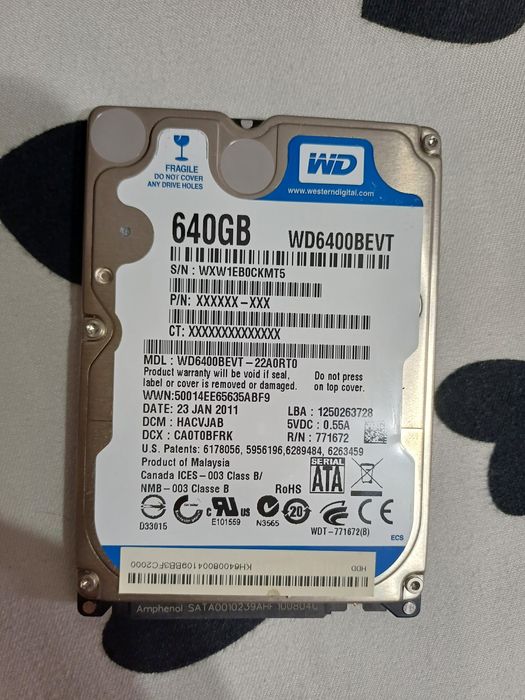 Hard Laptop 650 gb