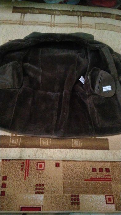 Дублёнка светло коричневая