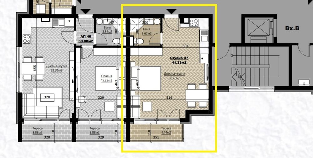 Продажба на 1-стаен апартамент в гр. Царево - 47,15m².