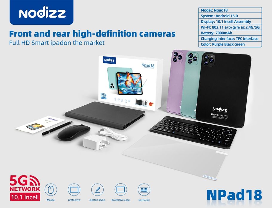 New Planshet NODIZZ Npad 16, Npad 18, Npad 19, Умный планшеты