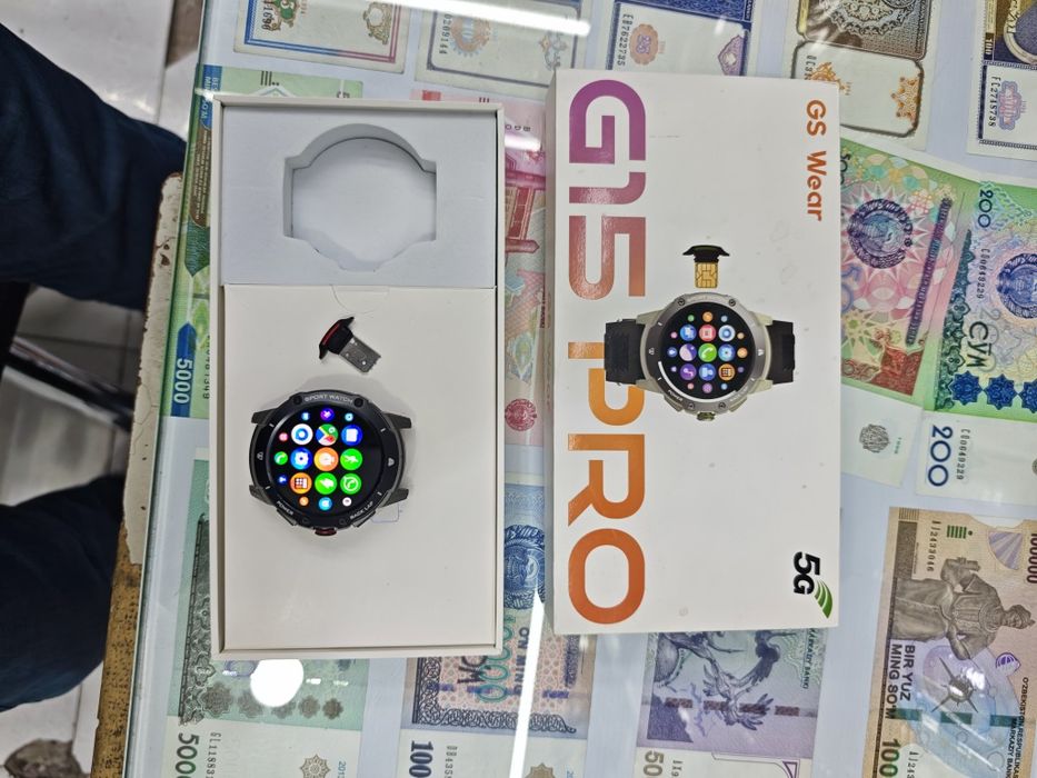 GS wear G 15 pro soat amoled ekran android sim kartali pley market bor