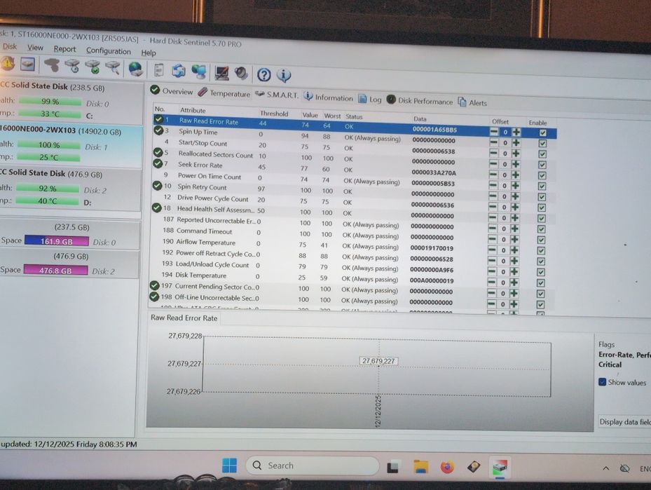 10, 12 ,16, 18 TB HDD SATA & SAS Hard Disk  Drives