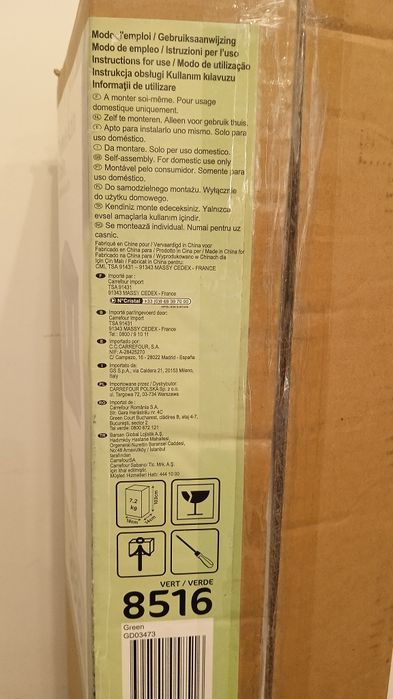 Pavilion, terasa/foisor 2x3 m, verde, cu ferestre