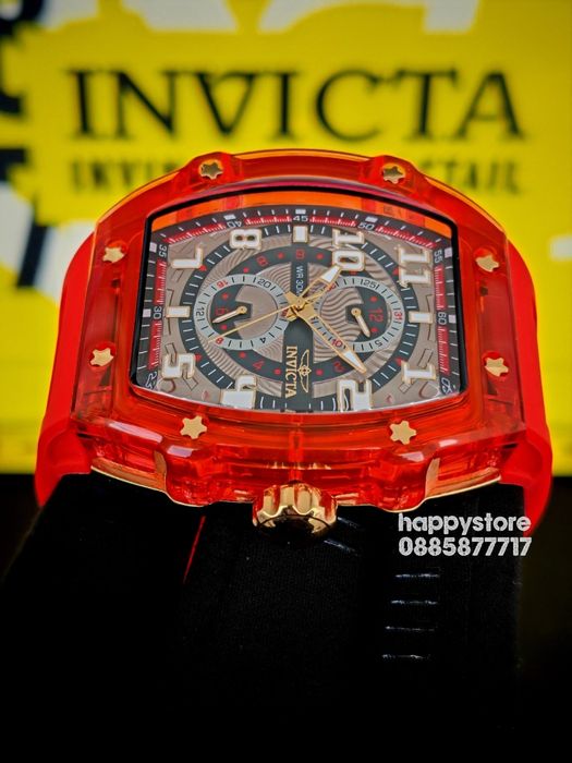 INVICTA Cyclone Red 49 mm, Инвикта нов ръчен часовник