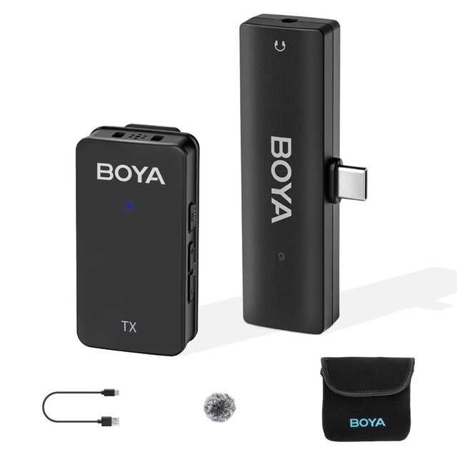 Професионални микрофони BOYA WMic5 - ултра комп. стрийм, подкаст, live