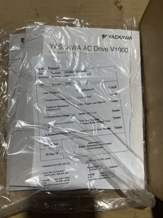 Нов инвертор/честотно управление 2.2 кВ Yaskawa