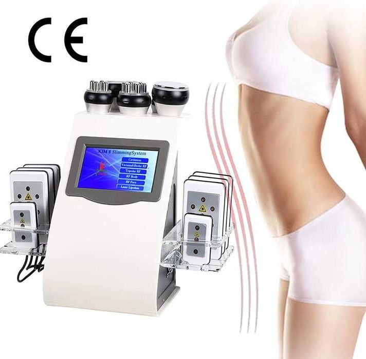 Aparat profesional cavitație cu lipolaser, radiofrecvență vaccum