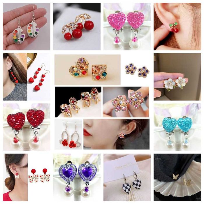 Серьги-висюльки и на гвоздике