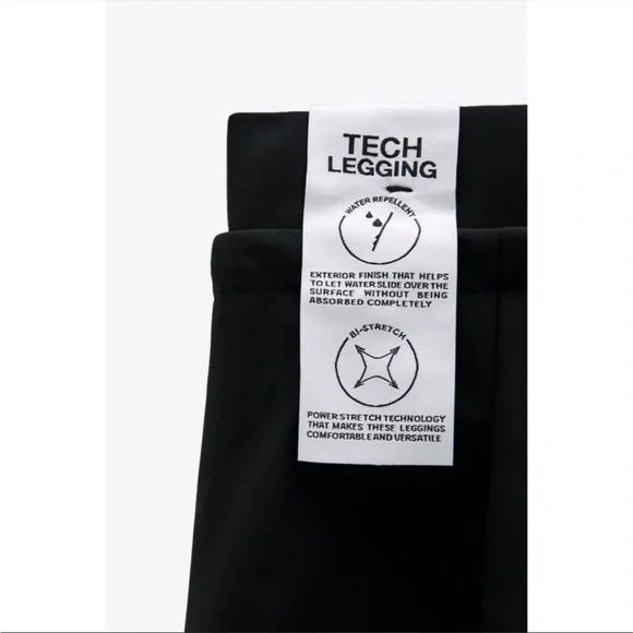 ZARA-еластичен панталон с кант