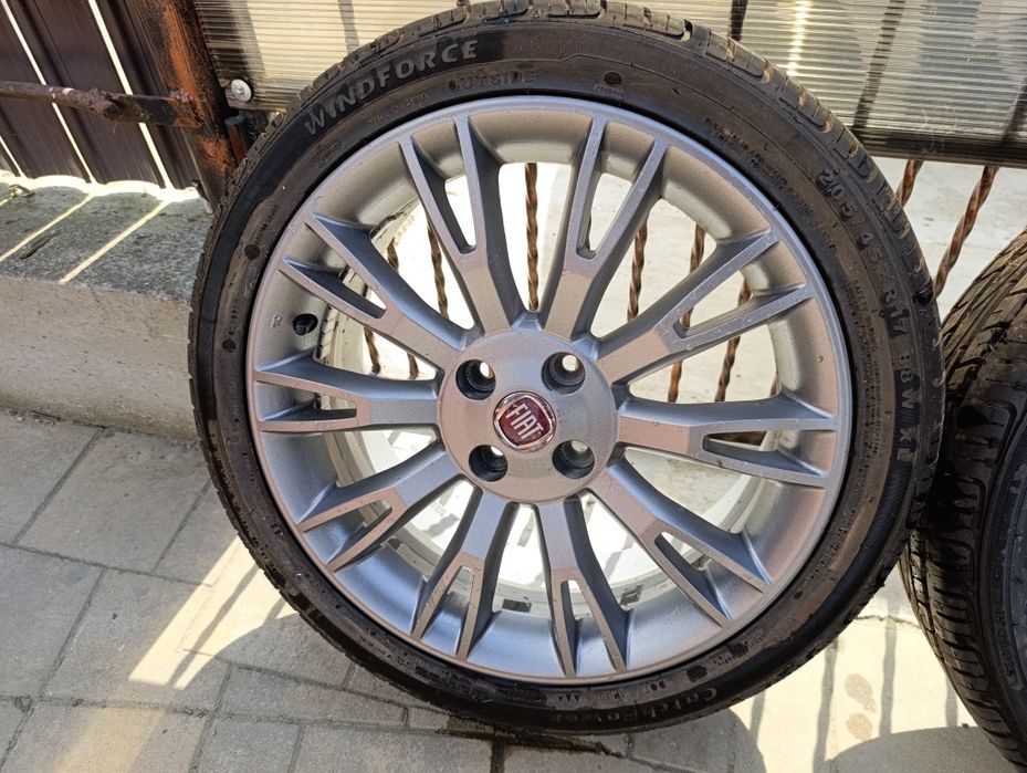 Set Roti Jante Vara R17 4x100 Fiat Punto  Gun metal Grey Magneziu Hond